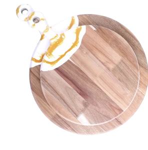 Tabla de Quesos Moderna y Ecológica con Asa de Metal, Tabla de Cortar de Madera de Bambú para Uso en el Hogar, Bar y Cocina, Apta para Lavavajillas - Product Image 4