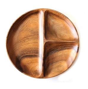 Fancy Wooden Serving <b>Plate</b> Handmade Polished Solid Minimalist Design Dining Table Food Serving Dishes & <b>Plates</b> - Product Image 4