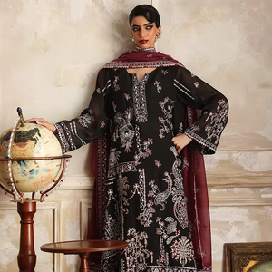 Women's Dress Embroidered Handmade 3-Piece A-Line Knee-Length Wedding Party Dress Custom Color Latest Collection - Product Image 1