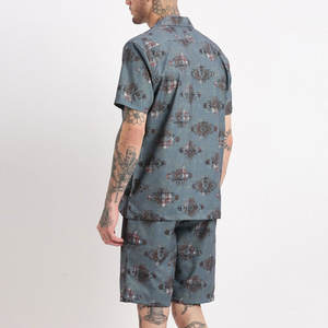 Nouvel article au style tendance, service OEM, ensemble short et t-shirt léger pour homme, look chic, tenue de plage, ensemble imprimé t-shirt et short - Product Image 4