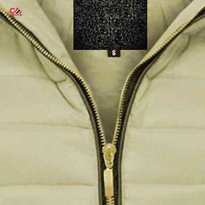 Veste matelassée pour femme, couleur unie, rembourrage en polyester, fermeture éclair, veste d'hiver matelassée, col montant, tissu tissé - Product Image 5