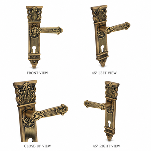 Premium ADORE Brass Mortice <b>Door</b> Handle Matte Brush Antique Finish Heavy Duty Lever Handle for Residential Commercial Home - Product Image 2