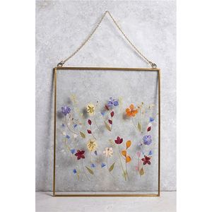Custom Geometric Glass and Metal <b>Picture</b> <b>Frame</b> Hanging Wall Art Botanical Specimen Display Stand B2B Wholesale Home Decoration - Product Image 1