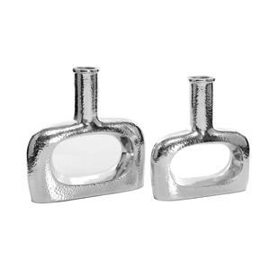 Venta al por mayor personalizado nórdico moderno botella de metal martillado floreros de gama alta decoración del hogar florero de suelo - Product Image 1