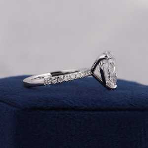 Anillo Clásico de Plata de Ley 925 con Baño de Rodio para Mujer, con Diamante Cultivado en Laboratorio de 2.50 Ct, Corte Brillante, Certificado IGI, Color Blanco D - Product Image 3