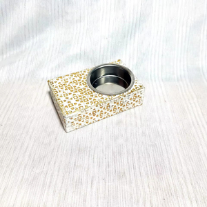 Quemador de incienso Bakhoor de diseño artesanal con revestimiento metálico, quemador de incienso Mubkhar de MDF con revestimiento metálico, Mubkhar metálico a bajo precio. - Product Image 1