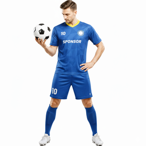 Camiseta de Fútbol Deportiva Formal, Uniforme de Fútbol sin Costuras, Sublimación por Transferencia, Transpirable, de Secado Rápido, Unisex, de Manga Corta - Product Image 1