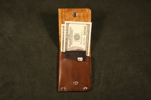 Professional Leather Seamless <b>Wallet</b> Artisan Crafted Slim No Stitch Card <b>Holder</b> For Wholesale Markets SLW-0038 - Product Image 2