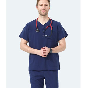 Tenues Médicales Extensibles Personnalisées de Haute Qualité pour Infirmiers, Médecins, Vétérinaires et Chirurgiens (Ensemble Unisexe) - Product Image 2