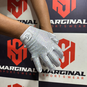 Guantes de Fútbol Americano con Pedrería, Estilo Universitario, Agarre Completo, Ligeros, Antideslizantes, con Cierre de Velcro para Entrenamiento Deportivo - Product Image 6