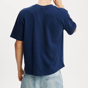 T-shirt court pour homme, dernier design, personnalisable, en coton tricoté de haute qualité, manches courtes, broderie, vente en gros - Product Image 2