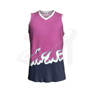 Camiseta de Baloncesto Sublimada Personalizada, Cuello en V, Sin Mangas, Unisex, Secado Rápido, 100% Poliéster, Ropa Deportiva para Entrenamiento y Partidos - Product Image 2