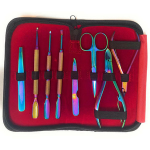Stainless Steel Care Tools and Organizer Complete <b>Nail</b> Care Grooming <b>Set</b> for Home Salon and Travel Purposes Travel Manicure Kit - Product Image 6