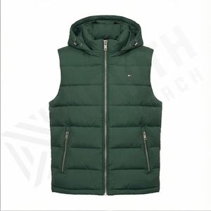 Gilet d'hiver en coton chaud pour hommes, veste sans manches matelassée respirante avec caractéristique imperméable, vêtements d'extérieur de grande taille pour hommes - Product Image 2