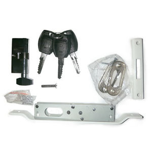 Porte coulissante Hoffen Pro uPVC 200x205 blanche avec porte vitrée en verre fileté, insonorisée, étanche, isolation thermique, porte coulissante uPVC blanche - Product Image 1