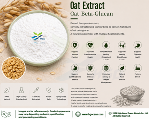 Suministro directo de fábrica HGO Extracto de avena natural (grado alimenticio) Especificación Avena Beta-Glucano 5% (extracto estandarizado) - Product Image 2