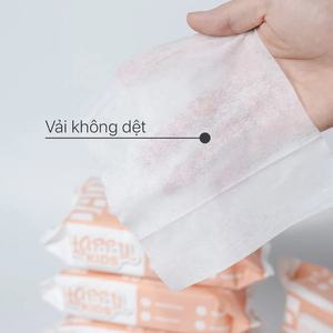 Lot de 80 lingettes humides sans parfum infusées à l'aloe vera, douces et douces, idéales pour la peau de bébé sensible et irritée. - Product Image 4