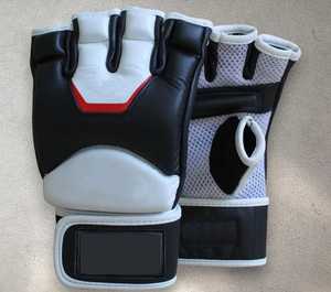 Guantes Profesionales de MMA para Sparring, de Cuero, Transpirables, Ecológicos, Ligeros, Antideslizantes, con Cierre de Gancho y Bucle - Product Image 2