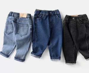 Jeans pour garçons de haute qualité, 100% coton, écologiques, respirants, mode, pantalon en denim simple - Product Image 2