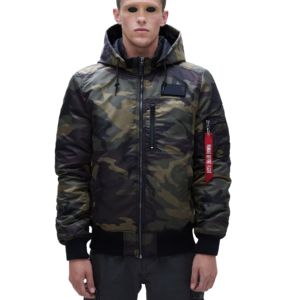 Chaqueta de ocio para hombre, estilo camuflaje, fina, tipo aviador, con cremallera, logotipo personalizado, OEM, estilo béisbol, bomber, para exteriores, chaqueta de piloto - Product Image 1