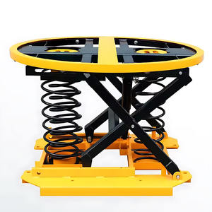 circular automatic spring platform Fixed spring lifting platform trolley, balanced rotary lifting platform - Product Image 2