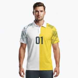 Men's Cricket Polo Jersey Wholesale Sports Custom Sublimation Men Cricket Jersey Men Stand <b>Collar</b> Cricket <b>T</b> <b>Shirt</b> - Product Image 6