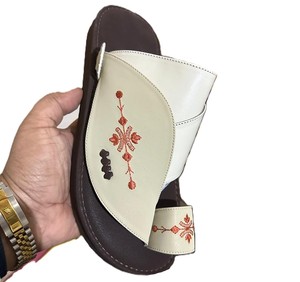 Trendy Arabian Chappal <b>Synthetic</b> <b>Leather</b> Shoes for Men Quality Non-Slip PU Soft Sole Perfectly Fashionable Arabic Shoes 2026 - Product Image 3