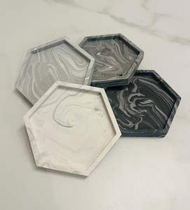 Juego de posavasos de mármol de primera calidad con opciones de tamaño personalizadas para proyectos de marca privada. - Product Image 4