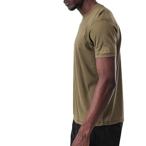 Camiseta de cuello redondo para hombre, manga corta, tejida, lisa, informal, para uso diario, con logo personalizado, proveedor mayorista de Pakistán y China, personalizable. - Product Image 2