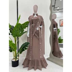 Robes de soirée prêtes à porter de créateurs, tenues de soirée, lehenga saree, look élégant et chic - Product Image 5