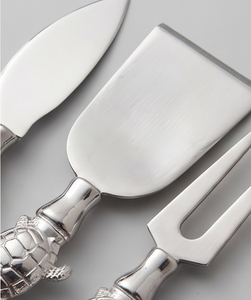 Turtle Design Cheese Server Set In Stainless Steel With Silver Finished Perfect <b>For</b> Kitchenware Wedding And Tabletop Decor - Product Image 2