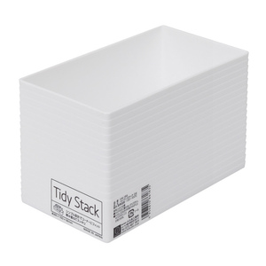 Scatola trucco profondo Tie-D Stack 04 organizzatore trucco bianco - Product Image 1