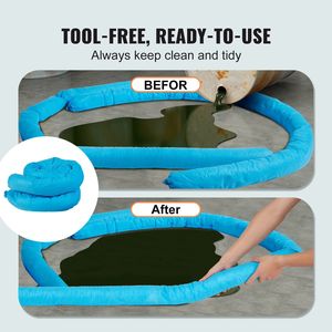 Almohadillas de Lana de Acero Absorbentes Universales de 3 x 47.24 Pulgadas, Resistentes al Moho, Capacidad de 20 Galones, 12 Unidades, Control de Derrames, Absorbentes de Agua - Product Image 4