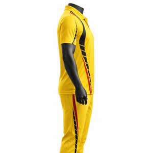 Full Sublimation Cricket Polo Uniform Set Shirt <b>Pants</b> Custom Colors Bulk Wholesale Manufacturer - Product Image 4