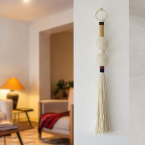 Macrame <b>Wall</b> <b>Hanging</b> <b>Boho</b> Decor Yarn <b>Wall</b> Art Small Sphericity Cotton Textile - Product Image 1