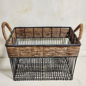 Modern Elegant Gold Metal Storage <b>Baskets</b> Open Frame Organizer for <b>Shelves</b> and Bathroom Wholesale for Clothing Use - Product Image 4