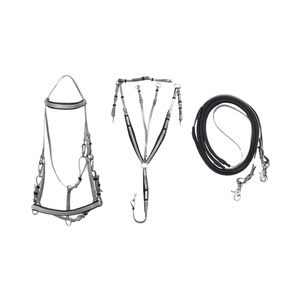 Ensemble d'équipement équestre imperméable en PVC pour selle anglaise, avec collier de poitrage western et bride, accessoires pour chevaux - Product Image 1