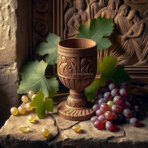 Celebre la elegancia Nuestro fino cáliz de madera elaborado con cuidado vidrio de madera - Product Image 3