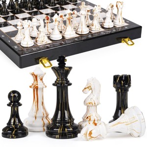 Mango Wood <b>Chess</b> <b>Table</b> Set | Minimalist Modern Design | Wholesale Handcrafted - Product Image 3