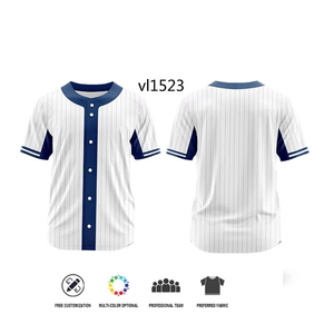 Customize Men Spirit Baseball Jerseys Baseball Button T-<b>Shirt</b> Adults Sports Sublimation Printed Name Number Logo Uniforms - Product Image 1