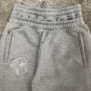 Pantalon de jogging rétro pour homme, taille double, broderie poker, coupe ample, style gothique hip-hop streetwear, décontracté unisexe, pantalon tombant - Product Image 2