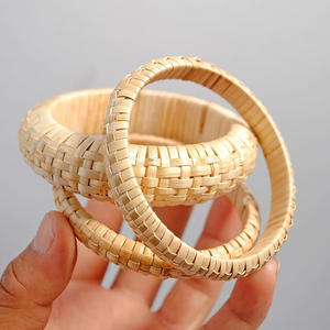Competitive price rattan bangle <b>bracelets</b> luxury style bangles for girls woven <b>bracelet</b> <b>set</b> - Product Image 6