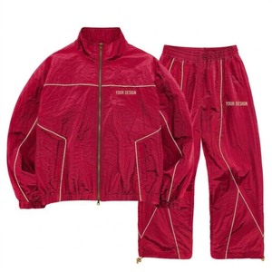 Custom Made New Summer Nylon Windbreaker <b>Zip</b> <b>up</b> Windbreaker <b>Jacket</b> Tracksuit Polyester Streetwear Track Suit Set - Product Image 6