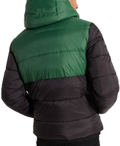 Chaqueta de invierno de algodón para hombre al por mayor cortavientos acolchado de trabajo largo con capucha de cuello levantado talla XL servicio OEM personalizado - Product Image 4