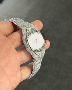 Best Selling Men's Stainless Steel Alloy Hip Hop Style Wrist <b>Watch</b> Moissanite Diamond Iced Studded Mechanical Good Price Gift - Product Image 2