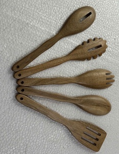 Cuchara de mango largo, utensilio de cocina, cuchara de servir de mango largo, espátula de cocina de madera, espátula de cocina de madera - Product Image 5