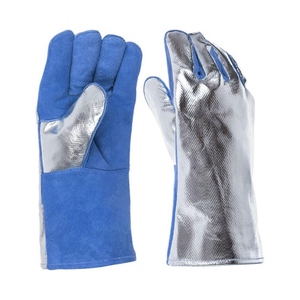 Gants de soudure en cuir de vachette de qualité supérieure, résistants à l'abrasion, pour travaux lourds, pour la lutte contre les incendies et le barbecue - Product Image 2
