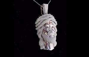 Colgante Religioso de Hip Hop con Incrustaciones de Moissanita, Chapado en Rodio sobre Plata de Ley 925, Joyería Brillante para Unisex - Product Image 2