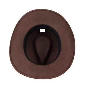 Sombrero de Vaquero de Cuero Marrón Personalizado de Alta Calidad Jimieson Apparel, Impresión Digital, Unisex, para Adultos, Primavera/Otoño, Venta al Por Mayor - Product Image 3
