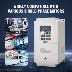Inverter a Frequenza Variabile 4KW, Convertitore VFD 5.5HP, Ingresso Monofase 220V AC per CNC Trifase - Product Image 6